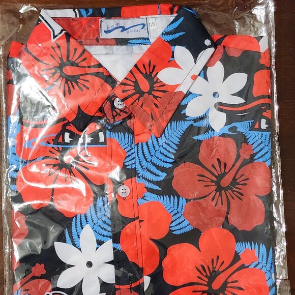 Hickory NC Crawdads Minor League Baseball Team Hawaiian/Island Shirt Small - Picture 1 of 3